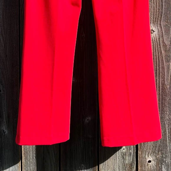 Rachel Zoe red hi-rise flare wide leg pant size large - Picture 9 of 17